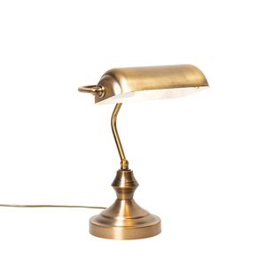 Klasická stolní lampa/lampička notáře bronzová - Banker obraz