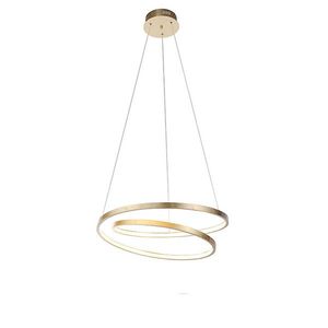 Designové závěsné svítidlo zlaté 55 cm vč. LED stmívatelné - Rowan obraz