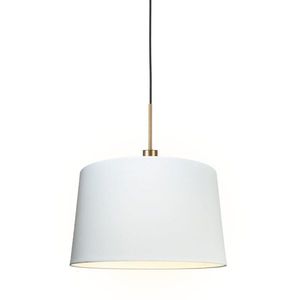 Moderní závěsné svítidlo bronzové sstínítkem 45 cm bílé - Combi 1 obraz