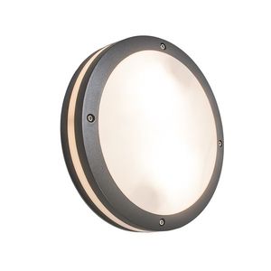 Nástěnné a stropní svítidlo tmavě šedé 2-světelné IP54 - Glow obraz