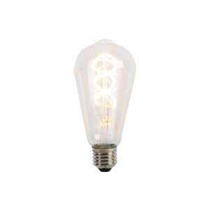 LED žárovka E27 spirálový filament ST64 5W 400lm 2200K obraz