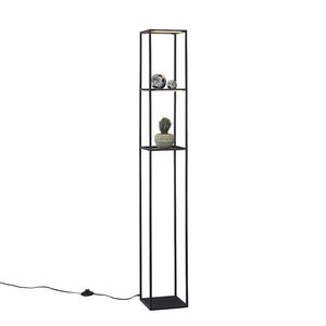 Designová stojací lampa černá vč. LED s dotykovým stmívačem - Jitske obraz