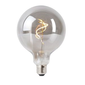 E27 stmívatelná LED žárovka kouřová G125 4W 130 lm 1900K obraz