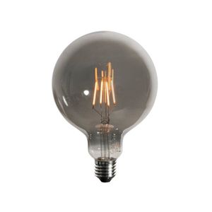 E27 3-stupňová stmívatelná LED žárovka kouřová G125 4W 150 lm 1900K obraz