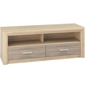 TV skříňka Castel 138cm dub sonoma/ sonoma lanýž obraz