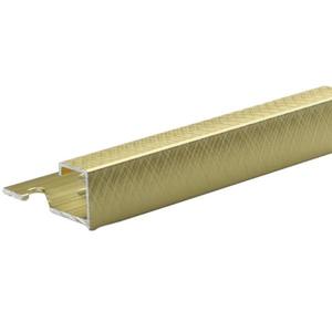 Lišta Cubalu Alu Anod Gold Brushed „spiga” 2500/27/12, 5 mm obraz