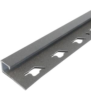 Lišta Cubalu Alu Painted Anthracite 2500/12, 5 mm obraz