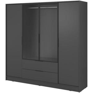Skříň Kelly 4D RM grafit se Led obraz