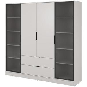Skříň Kelly 4D RD cashmere se Led obraz