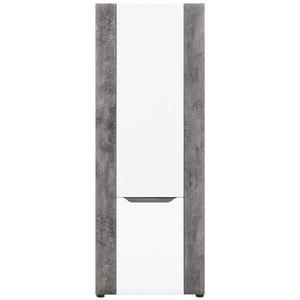 Brando Regál Lp B06 bílá/beton obraz