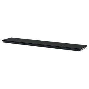 Nástěnná polička WELNALYOR 120 cm, černá obraz