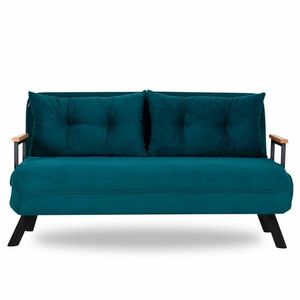 Rozkládací pohovka Sando 2 Petrol Green obraz