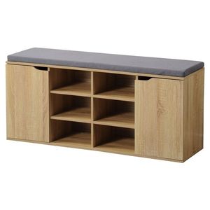 Kesper 15928 Botník s podsedákem, dekor dub, 103 x 48 x 30, 5 cm obraz