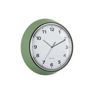 Karlsson 6006GR designové nástěnné hodiny zelená, pr. 34 cm obraz