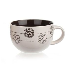 BANQUET Hrnek keramický jumbo COFFE 660 ml, krémový obraz