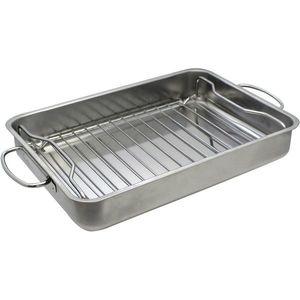 Elo 53434 Basic Pekáč nerezový s grilovacím roštěm 34 x 24 x 5, 5 cm obraz