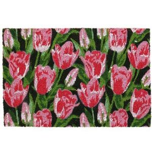 Kokosová rohožka Pink tulips, 39 x 59 cm obraz