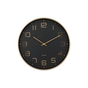 Karlsson 5973BK designové nástěnné hodiny černá, pr. 40 cm obraz