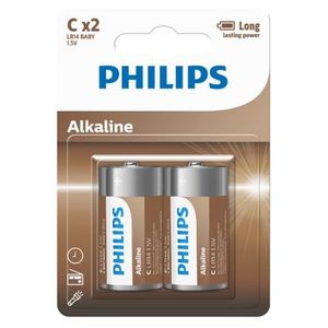 Philips Baterie C Entry Alkaline, 2 ks obraz