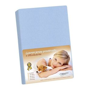 Bellatex Jersey prostěradlo s elastanem modrá, 100 x 200 cm obraz