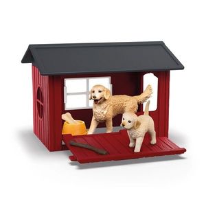 Schleich 42722 Psí bouda se zlatým retrívrem obraz