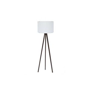 Stojací lampa Tripod White Walnut 128 obraz