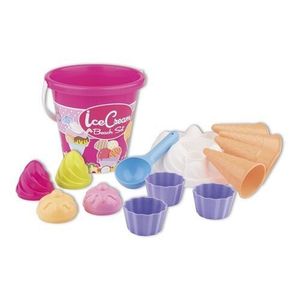 Sada na písek Zmrzlina a cup cake, růžová obraz