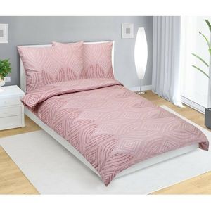 Bellatex Saténové povlečení Ornament starorůžová, 140 x 220 cm, 70 x 90 cm obraz