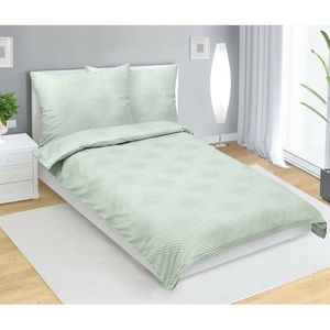 Bellatex Saténové povlečení Linie mentolová, 140 x 220 cm, 70 x 90 cm obraz