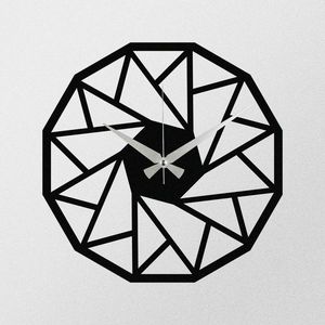Nástěnné hodiny Triangle S007 Black, 48 x 48 cm obraz