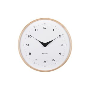 Karlsson 5995WH designové nástěnné hodiny bílá, pr. 30 cm obraz