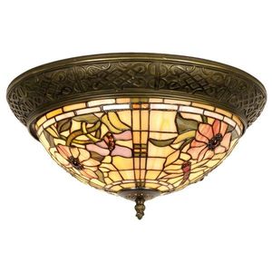 Stropní světlo Tiffany Cappa - Ø 38*19 cm 2x E14 / Max 40W 5LL-5350 obraz