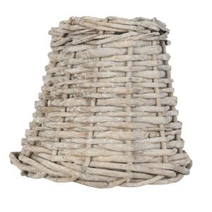 Malé šedé ratanové stínidlo - Ø 14*12 cm / E27 6LAK0256 obraz