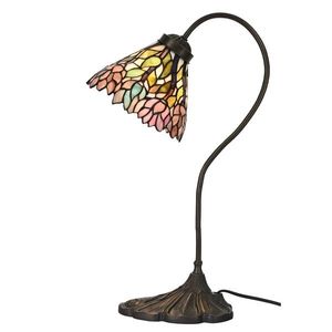 Stolní Tiffany lampa Bernette - Ø 20*51 cm 5LL-6162 obraz