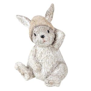 Dekorace králík s čepicí - 11*9*13 cm 6PR3493 obraz