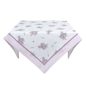 Bavlněný čtvercový ubrus s levandulemi Lavander Garden - 150*250 cm LAG05 obraz