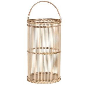 Přírodní dřevěná lucerna Bamboo - Ø20*36 cm 25502-00 obraz