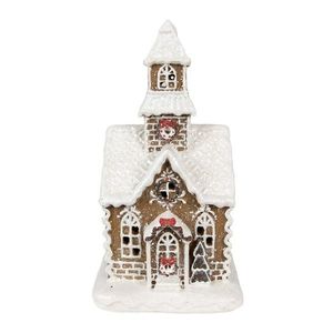 Vánoční perníková chaloupka s Led světýlky Gingerbread House - 13*11*25cm/ 3*AAA 6PR4974 obraz