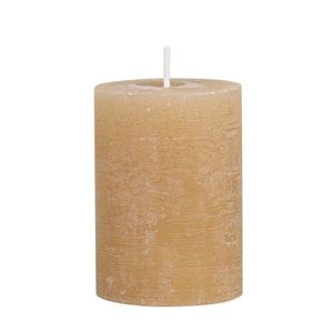 Medová široká svíčka Rustic pillar honey - Ø 7*10cm/ 40h 71049115 (71491-15) obraz