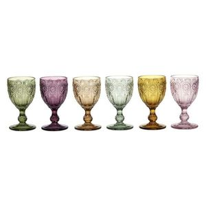 Sada 6ks barevných skleniček na víno Saint-Émilion zúžené - Ø8*15cm / 230ml 61081200 obraz