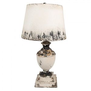 Béžová antik kovová stolní lampa Brocante - Ø 32*60 cm E27/ 1*60W 6LMC0091 obraz