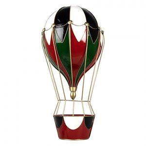Červená kovová nástěnná dekorace balón Christmas Balloon - 31*16*63 cm 5Y1260 obraz
