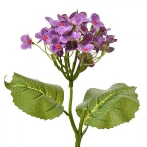 Dekorace umělé květiny s fialovými kvítky - 19*10*37 cm 6PL0365PA obraz