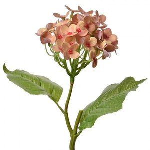 Dekorace umělé květiny s růžovooranžovými kvítky - 19*10*37 cm 6PL0365P obraz