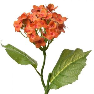 Dekorace umělé květiny s oranžovými kvítky - 19*10*37 cm 6PL0365O obraz