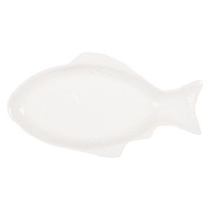 Bílá miska / talíř ve tvaru ryby Fish Bowl L - 48*26*5 cm / 925 ml 6CEBO0199L obraz