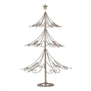 Zlatá antik kovová dekorace stromek Christmas Tree - Ø 46*75 cm 5Y1267 obraz