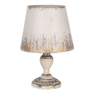 Béžová antik kovová stolní lampa Aurélia - Ø 32*47 cm E27/ma* 1*60W 6LMC0112 obraz