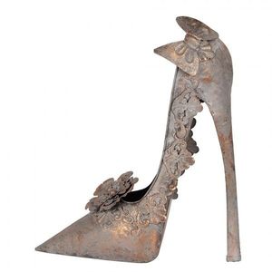 Měděná antik kovová dekorace dámská lodička Brocante - 32*12*36 cm 6Y5846 obraz
