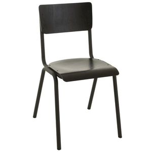 Černá dřevěná židle Gabin - 43*52*82 cm 35002 obraz
